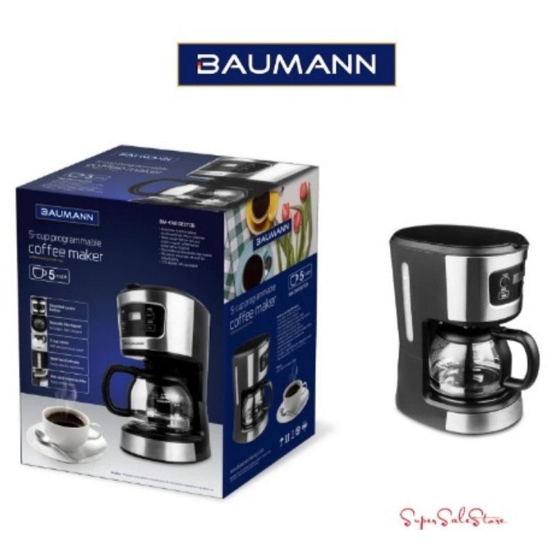 BAUMANN5Cup Programmable Coffee Maker, TV & Home Appliances, Kitchen