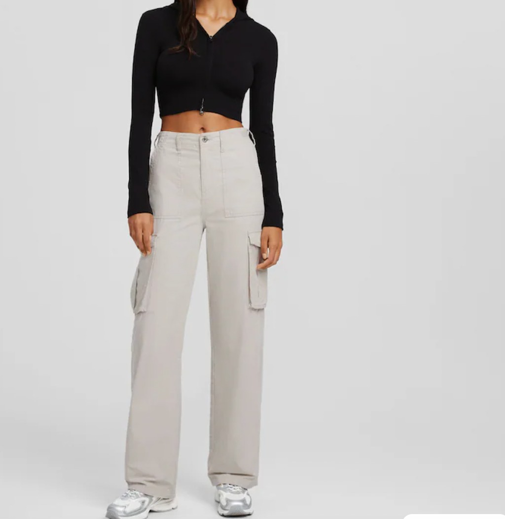 Bershka Adjustable Cargo Pants, Women's Fashion, Bottoms, Other