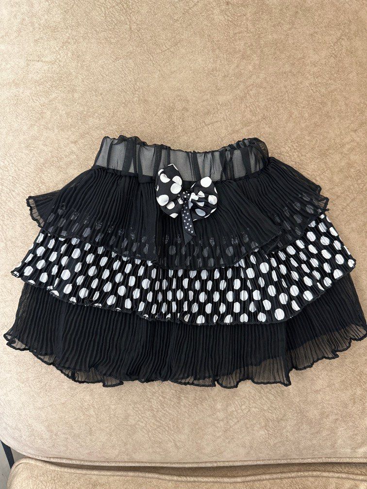 Black white baby skirt 9 12months retro Babies Kids Babies
