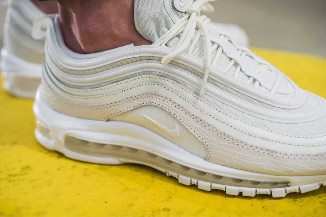 All white nike air max 97 womens top