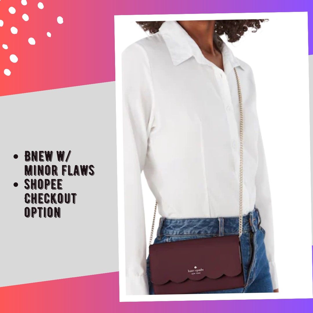 KATE SPADE Maroon Small Cross Body Sling Bag, Women's Fashion, Bags &  Wallets, Cross-body Bags on Carousell