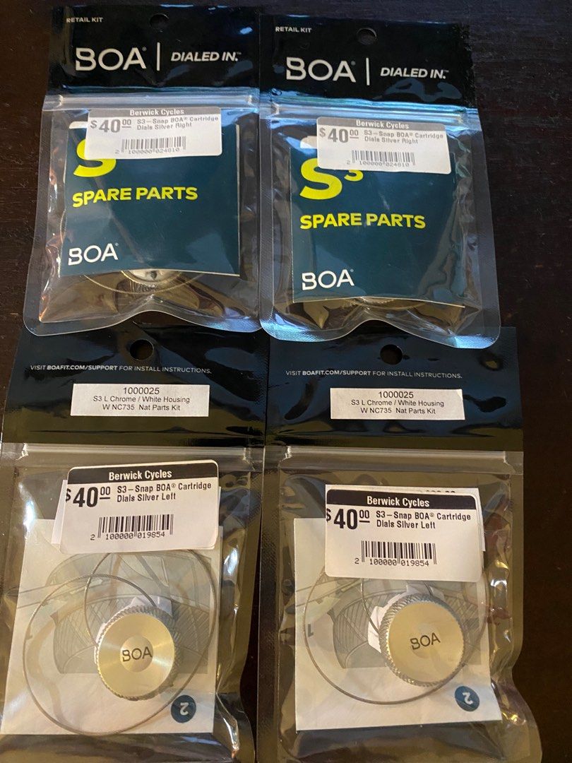 Boa s3 outlet snap dials