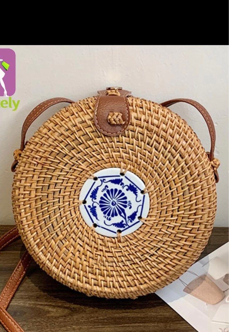 Rattan bag price sale