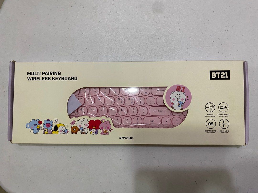 BRAND NEW Royche BT21 RJ Wireless Keyboard (Category: Computer Keyboard) located in Quezon City. Submitted by closetofcoco (Listing ID 1256499014, Image 1). Description: Brand new.