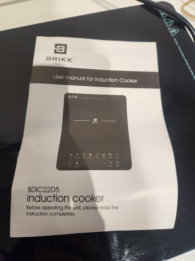 Brikk induction store cooker manual
