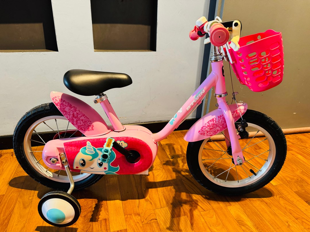 Velo btwin sales 14 pouces rose