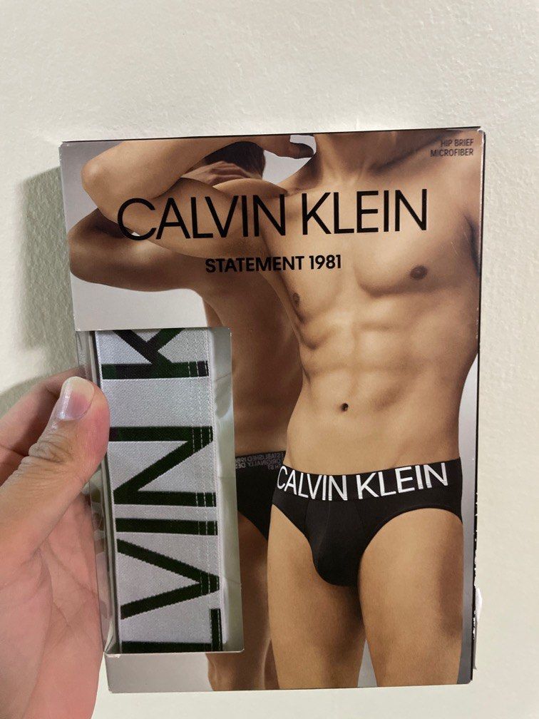 Calvin Klein Underwear Cotton Statement 1981 Low Rise Fly Front Briefs in  White for Men