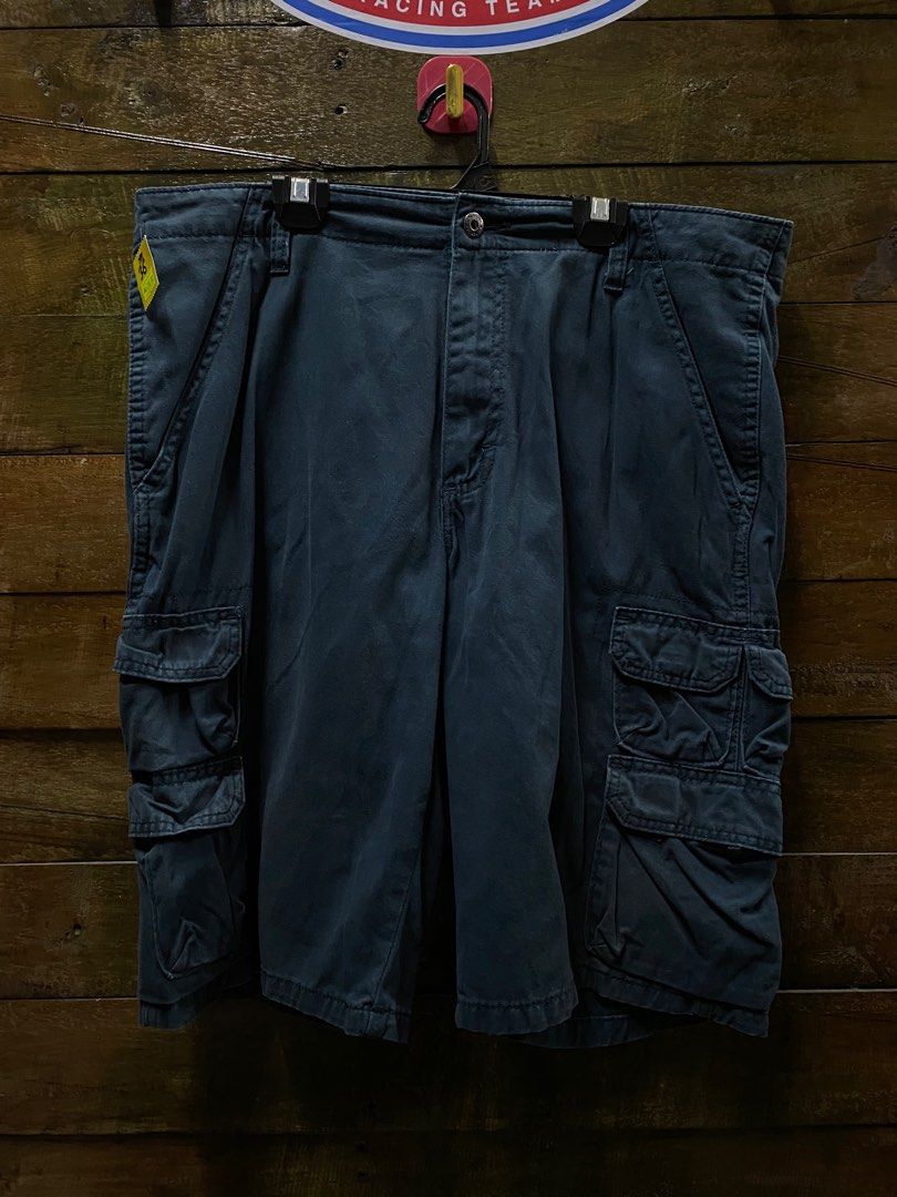 Wrangler navy blue cargo shorts discount