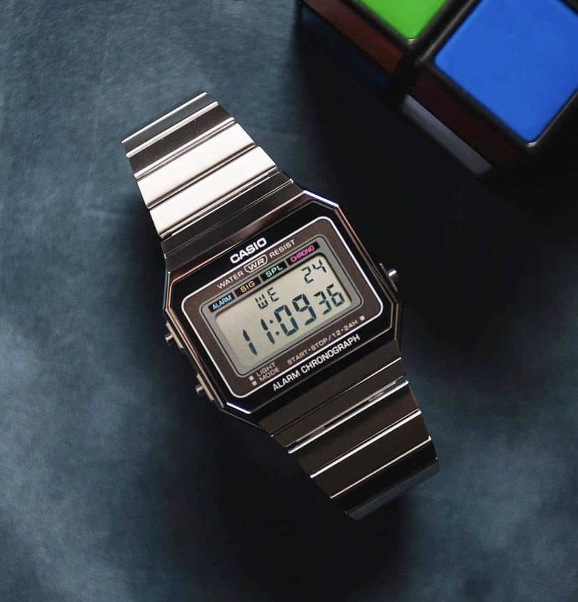 Casio Vintage A700W 1A Slim Case Digital Quartz A700W 1ADF Steel A700 Brand New