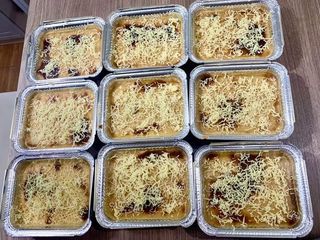 Cassava cake and chocolate moist