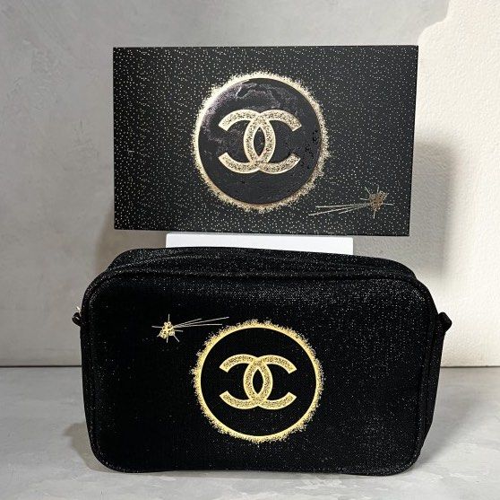 Chanel Black Novelty Pouch