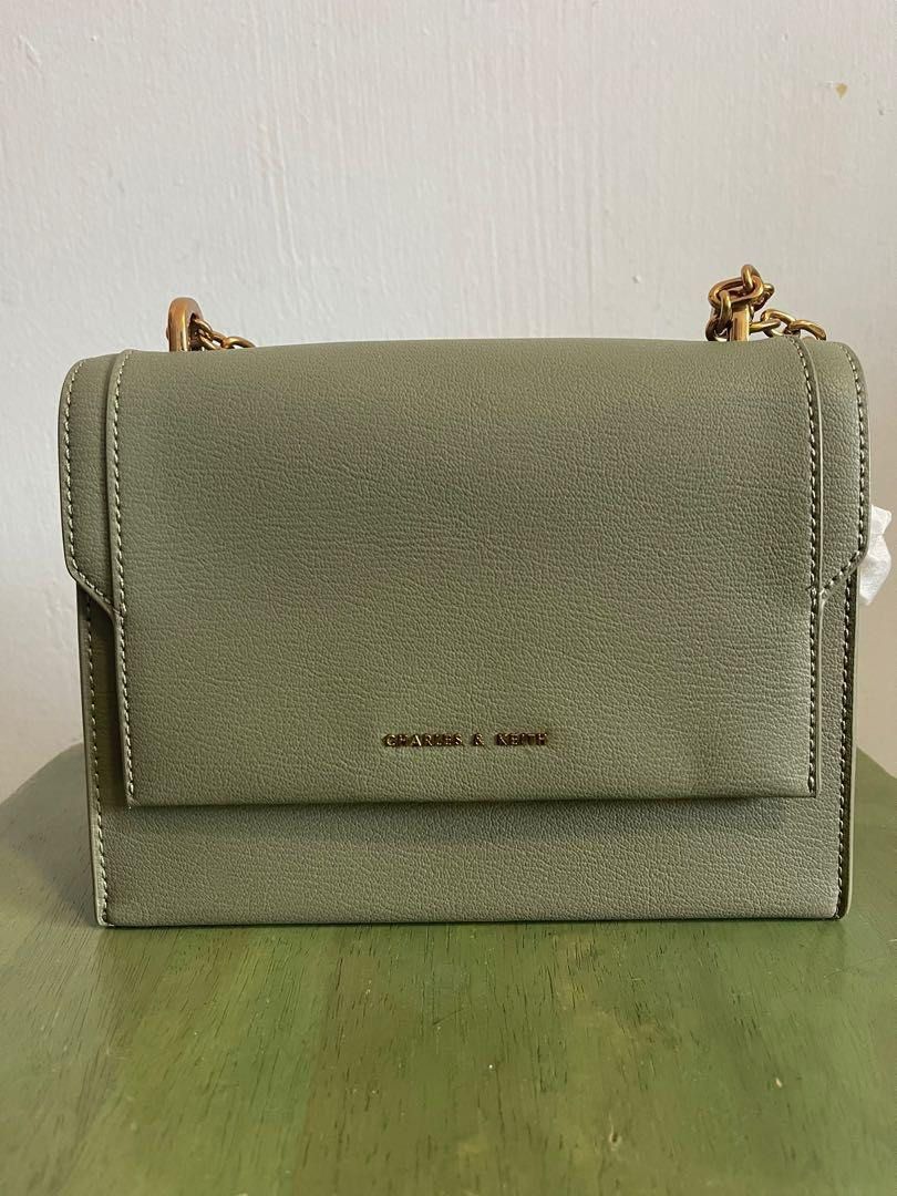 Charles and keith green sling bag sales