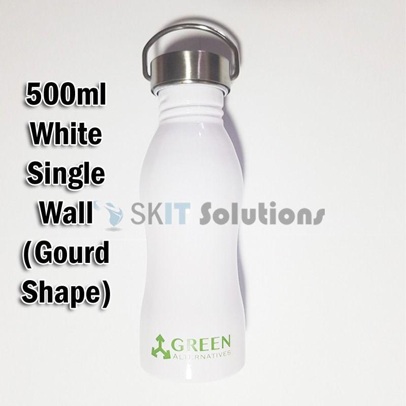 Cheapest 500ml 750ml Stainless Steel Sports Single Walled Water Bottle
