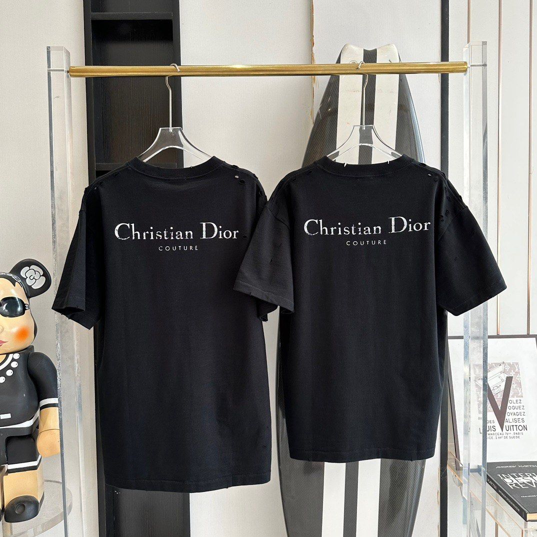 Christian dior t shirt black store