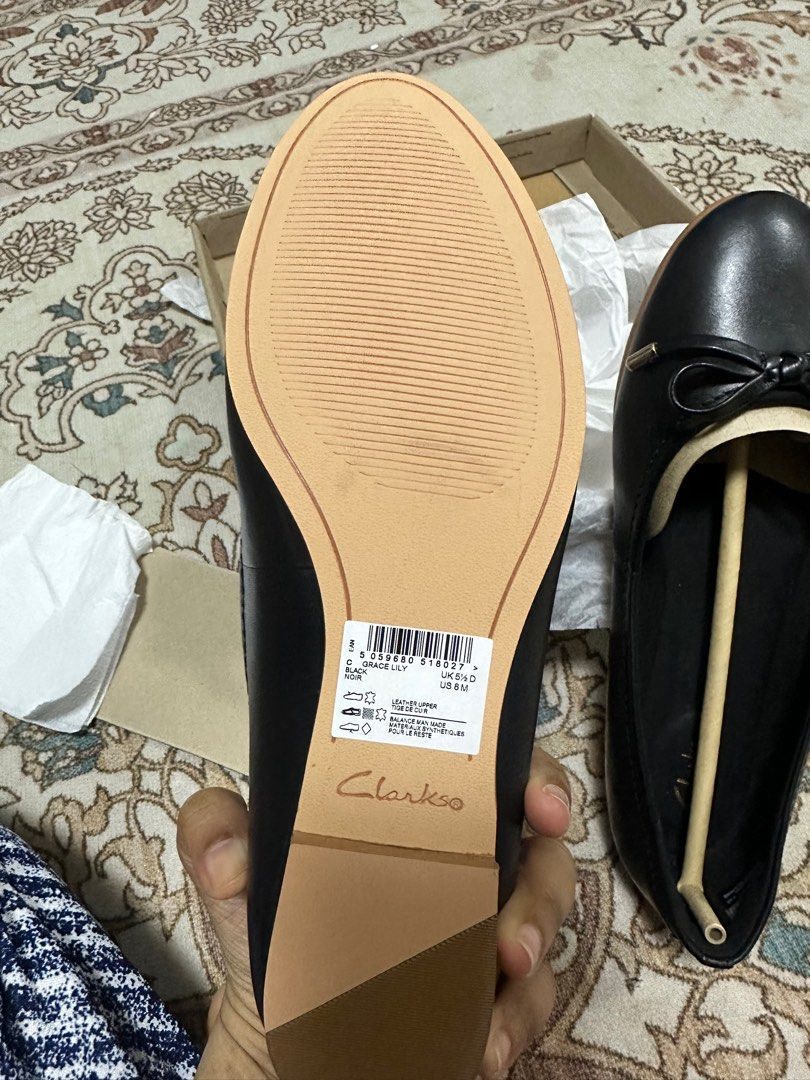 Clarks grace lily black on sale