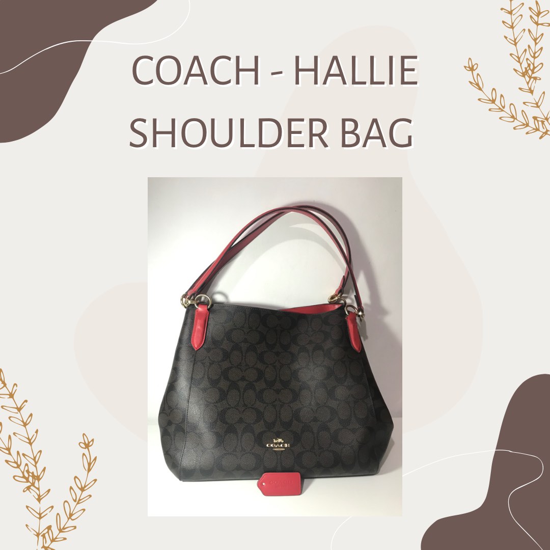 COACH Hallie Shoulder Bag, Women's Fashion, Bags & Wallets, Shoulder