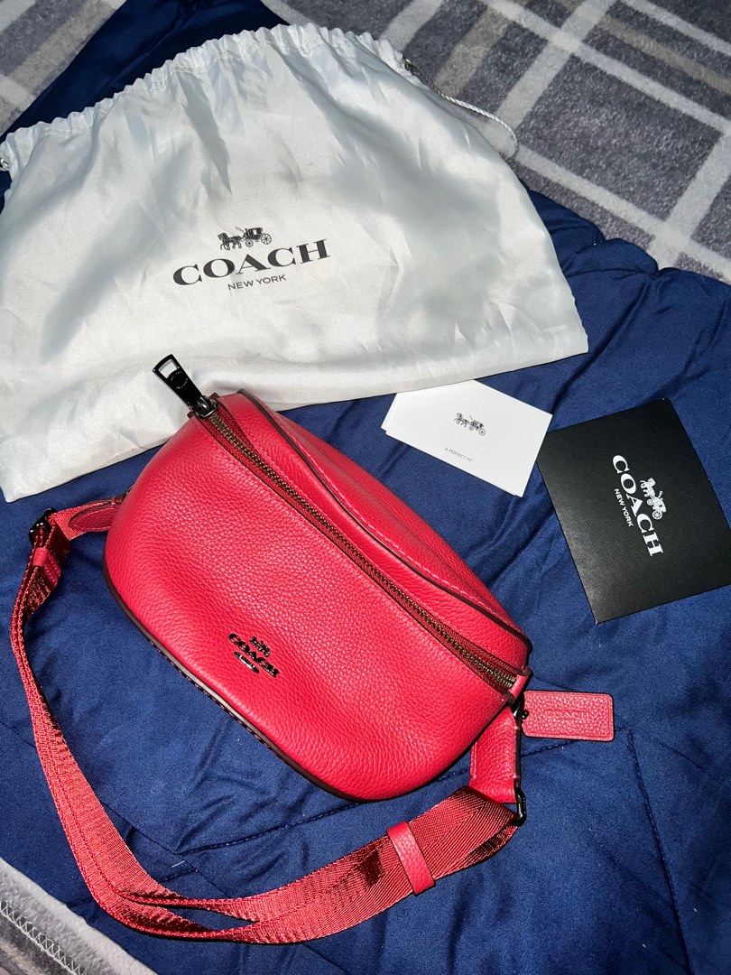 Red coach new arrivals belt bag