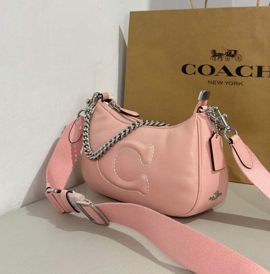 Coach C Teri Shoulder Bag With Signature Quilting, Luxury, Bags & Wallets  on Carousell
