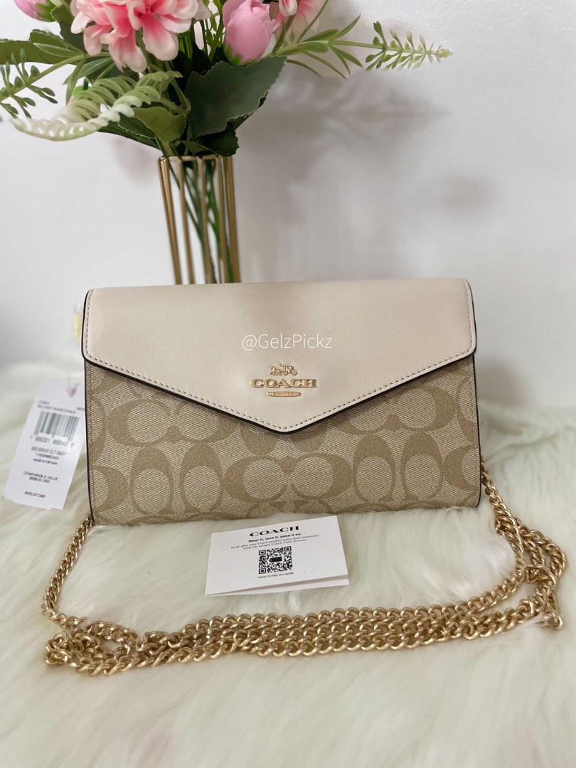 Coach envelope clutch hot sale