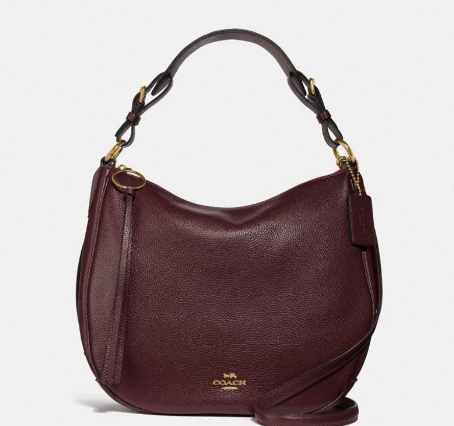 Coach hobo oxblood new arrivals