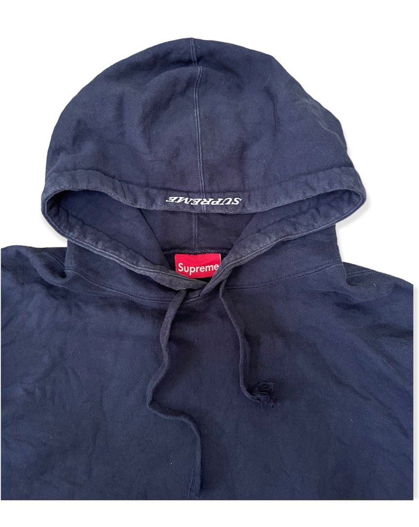 Supreme overdyed outlet hoodie off white
