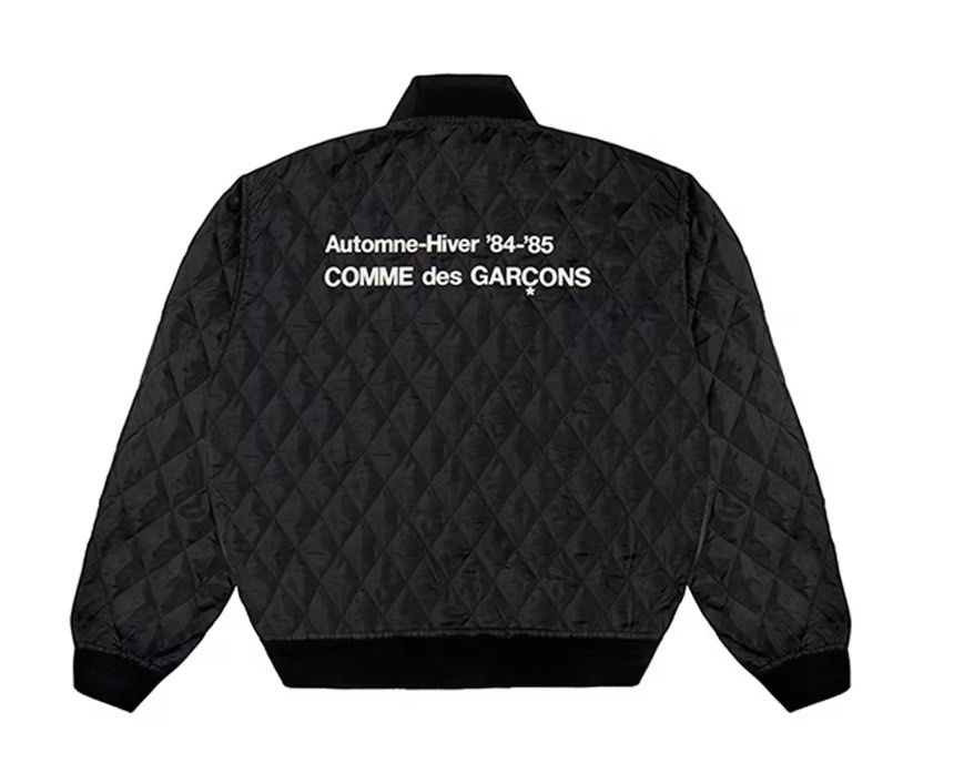 Comme des Carcons CDG Black Bomber Jacket Women s Fashion Coats Jackets and Outerwear on Carousell