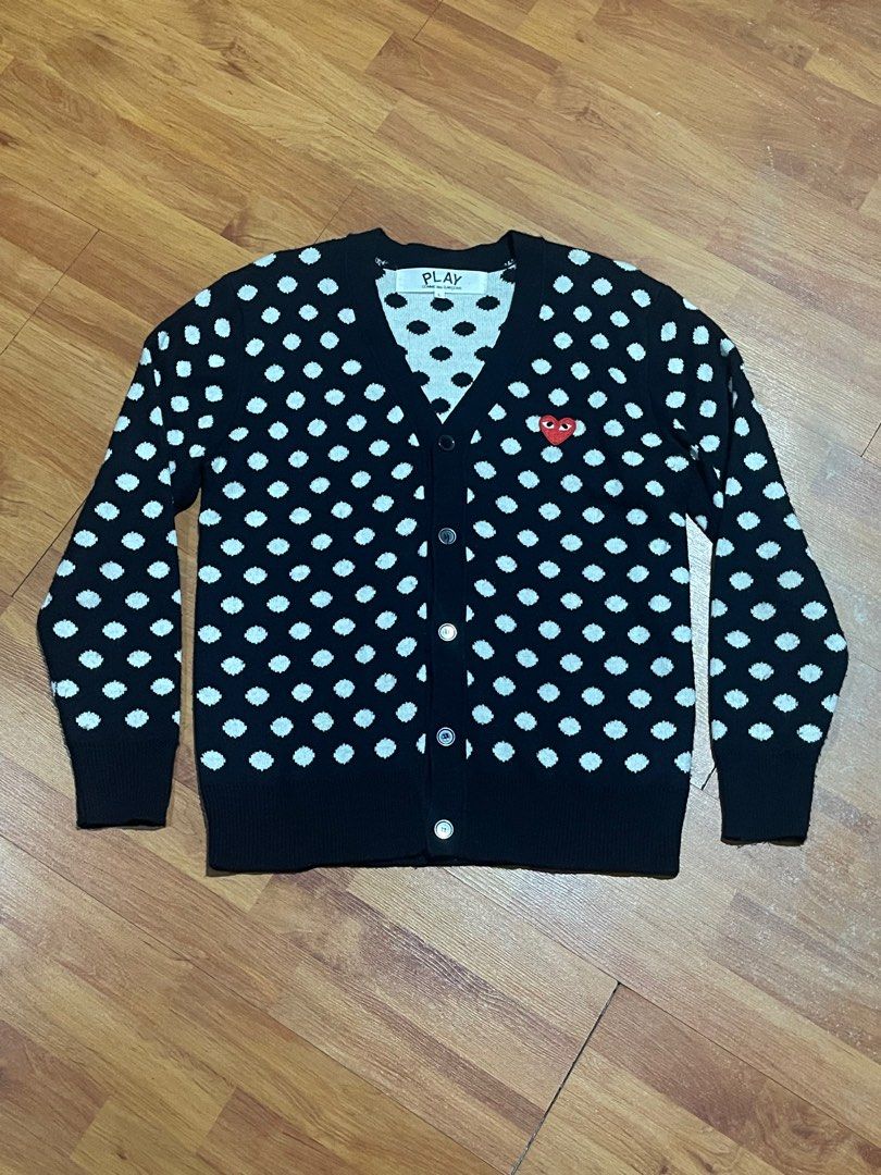Comme des garcons polka dot sweater clearance