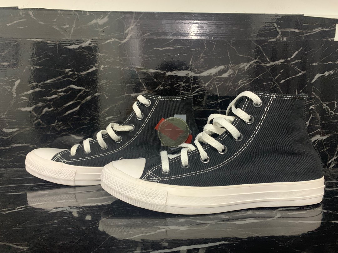 Converse hi cut online black