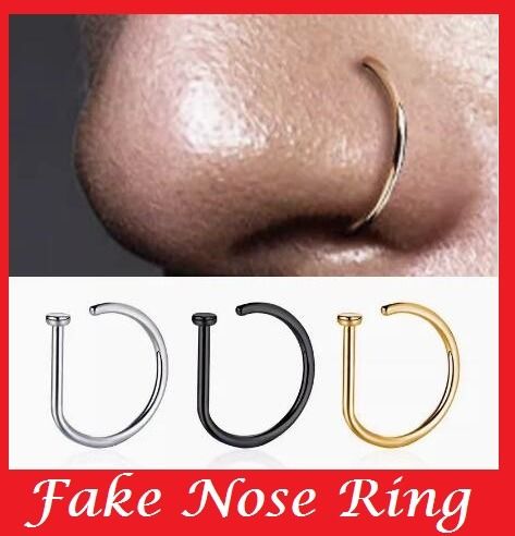 D shaped hotsell nose ring