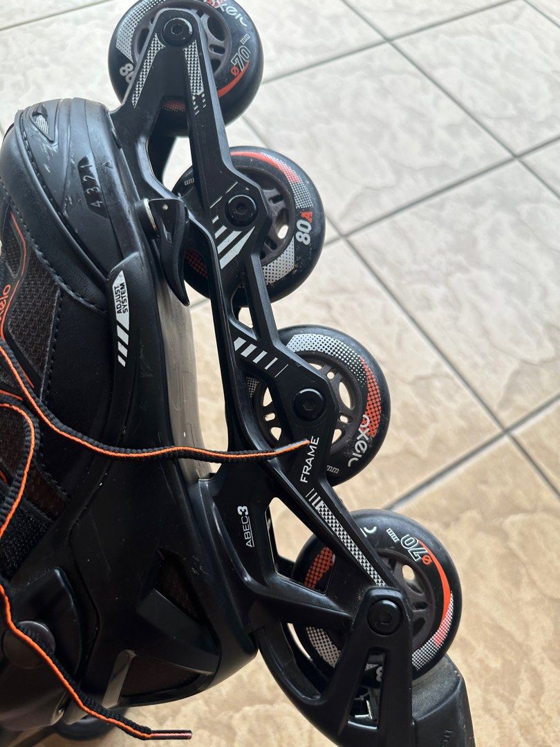 Decathlon Inline Roller Skates Kids (Good Grip, 4 Adjustable Sizes