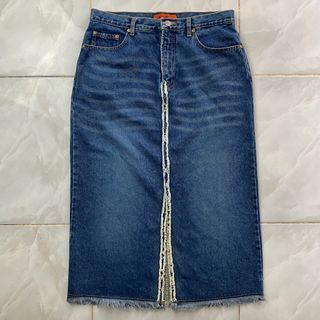 Denim Skirt Mid slit