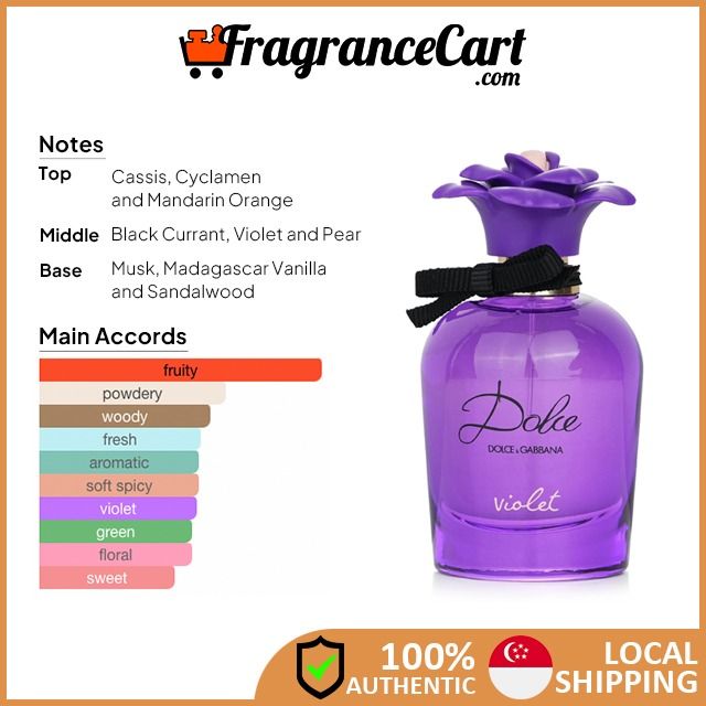 D&G Dolce Violet EDT for Women (75ml) [Brand New 100% Authentic