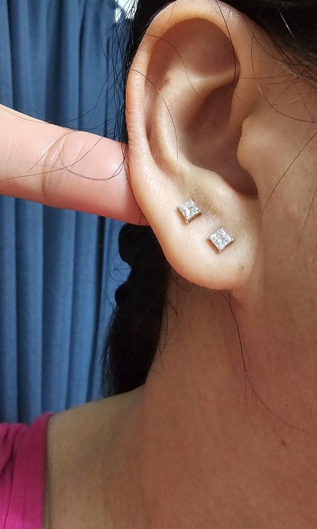 Cut on sale diamond earrings