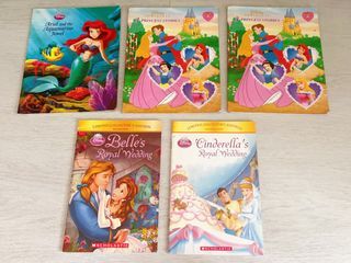 Disney Princess stories Belle’s Royal Wedding cinderella Ariel and Aquamarine jewel