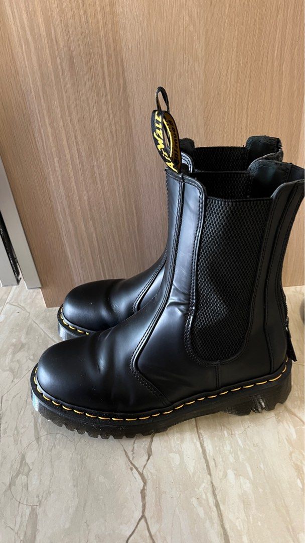 Dr martens chelsea top boots with zips