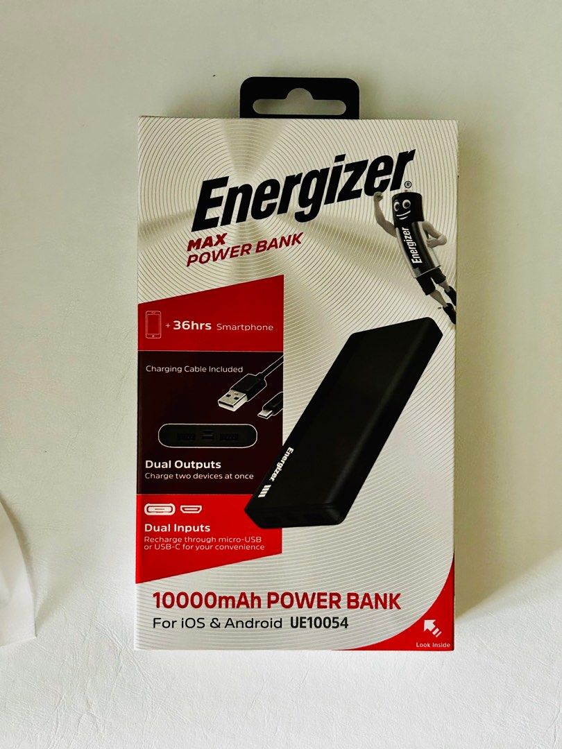 Energizer Max Power Bank 10000mAh, Mobile Phones & Gadgets, Mobile