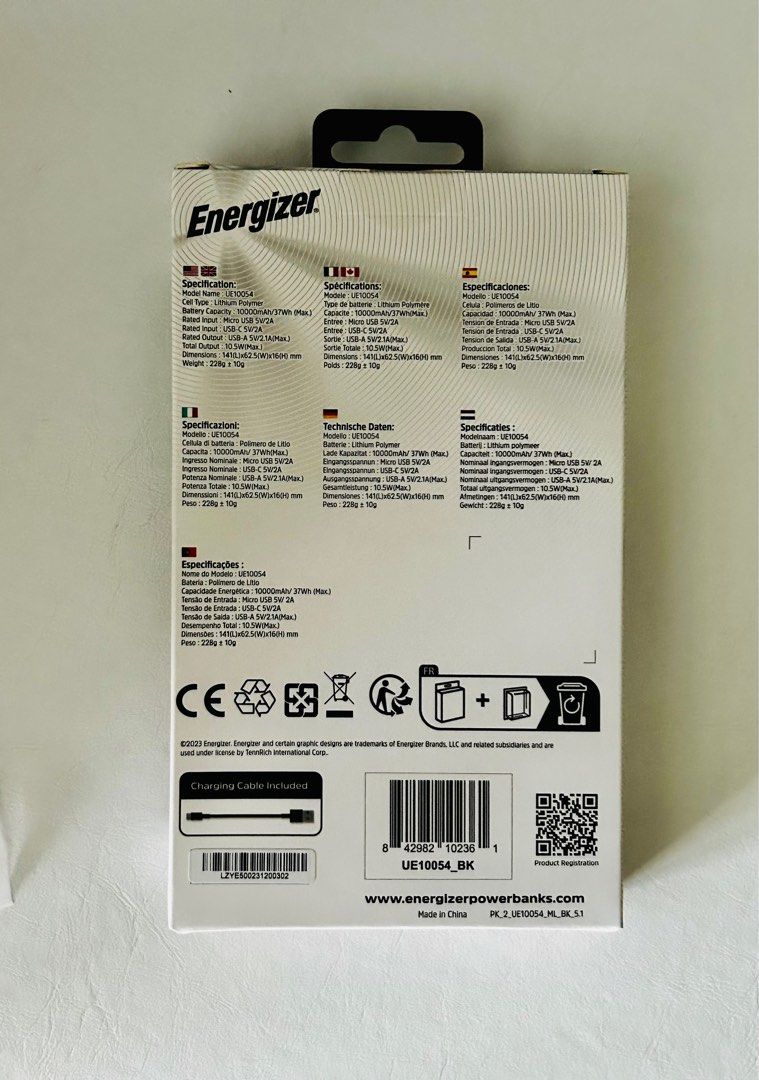 Energizer Max Power Bank 10000mAh, Mobile Phones & Gadgets, Mobile
