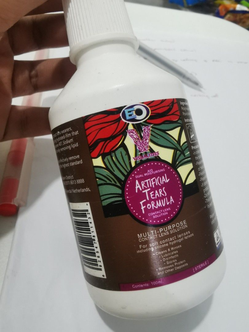 EO artificial tears Formula 100ml (Category: Vision Care) located in Muntinlupa City. Submitted by blessed_ming.ph (Listing ID 1256609568, Image 1). Description: 100ml Orig EO artificial tears Just opened Exp 2025.