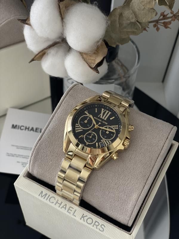 Michael Kors Watch for Women Bradshaw, Chronograph Movement, 43 mm Gold  Stainless Steel Case with a Stainless Steel Strap, MK5605 : :  Fashion