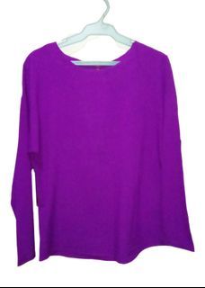 F21 Purple longsleeves blouse