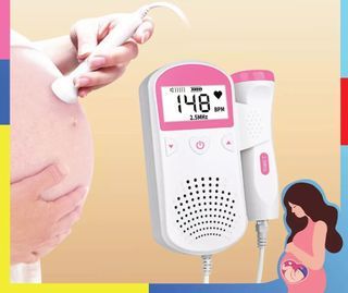 Fetal Doppler heart rate ultrasound heart rate detector
