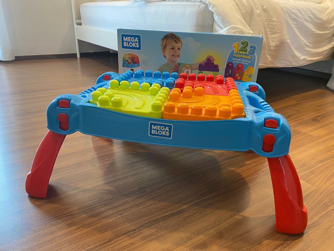 Mega bloks store table blue
