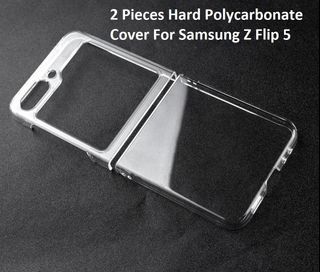 For Samsung Galaxy Z Flip 5 5G Crystal Clear Hard Polycarbonate Body Cover