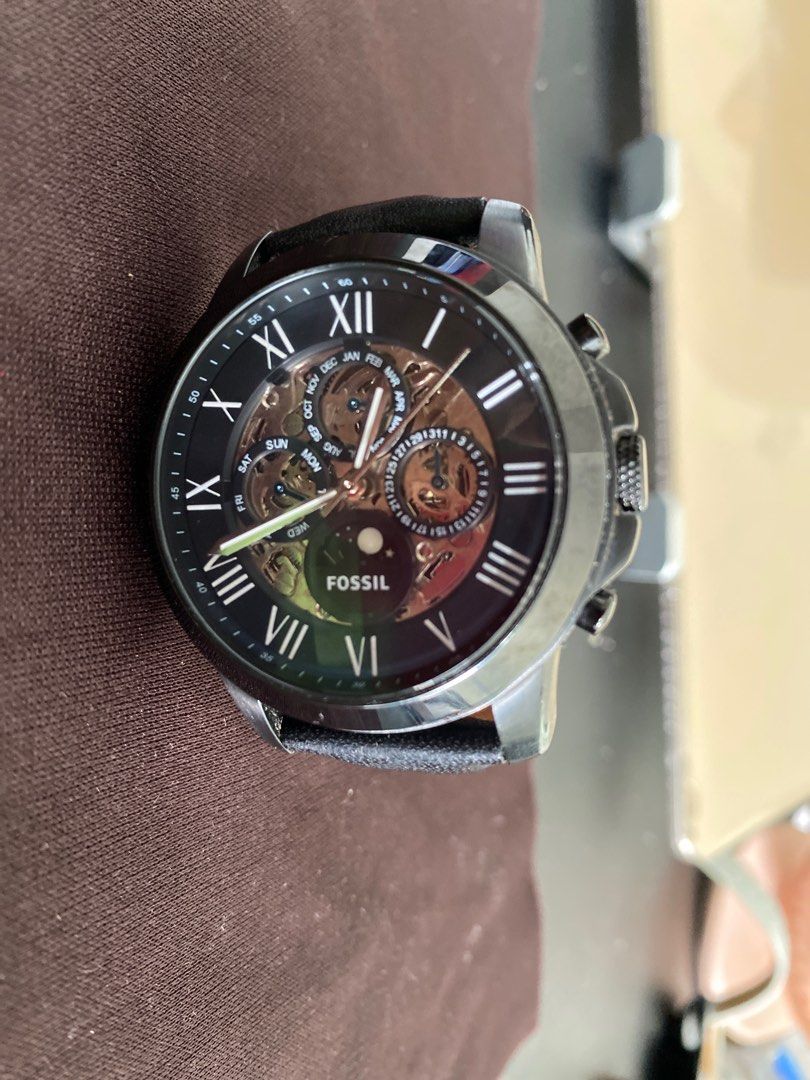 Fossil Watch skeleton 42mm Men s Fashion Watches Accessories