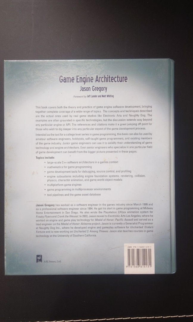 遊戲引擎架構 Game Engine Architecture, Third Edition, 興趣及遊戲, 書本及雜誌, 教科書與參考書在旋轉拍賣