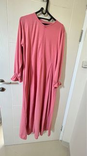 Gamis pink momlula masih ada tag blm oernah pakai