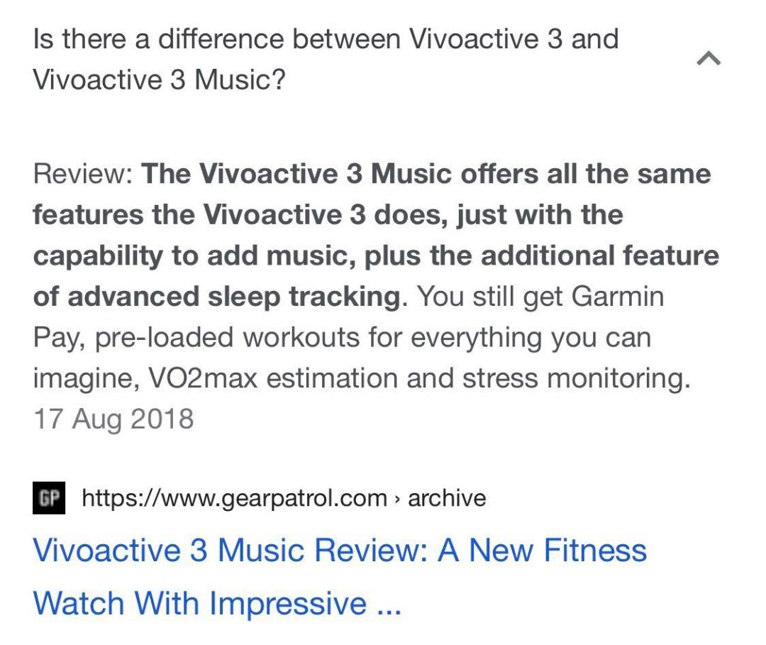 Garmin Vivoactive 3 Smartwatch with Music