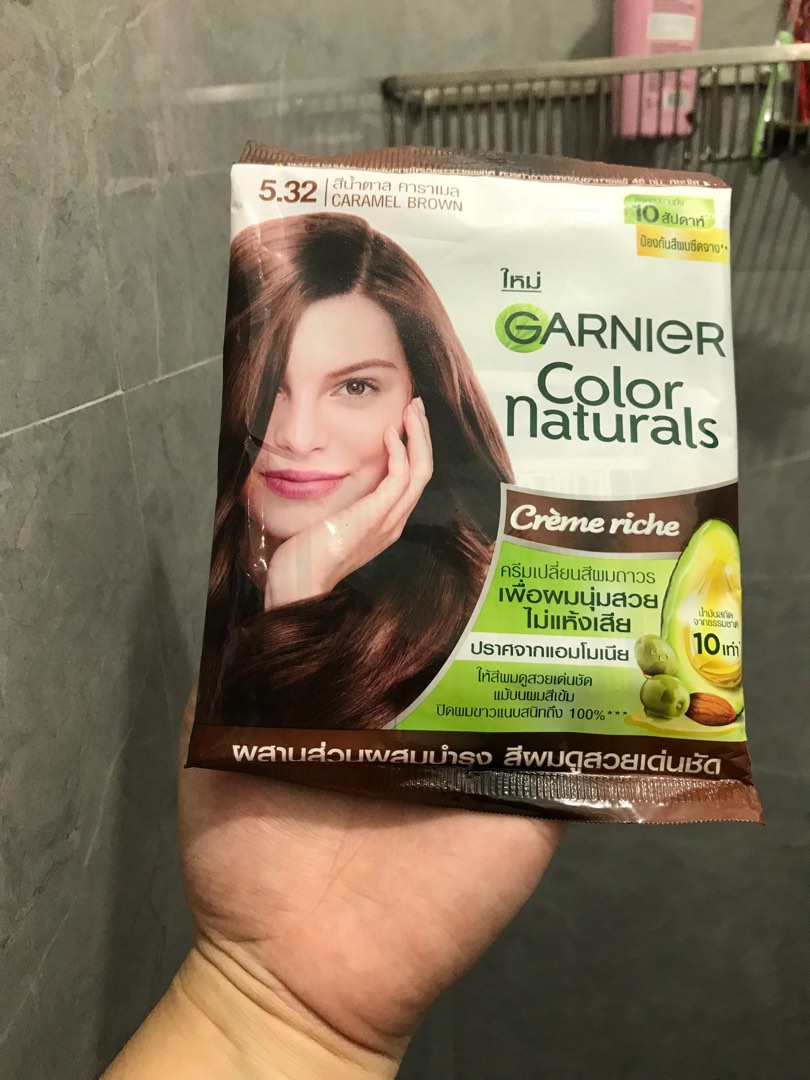 Garnier hair color , caramel brown, Beauty & Personal Care, Hair on