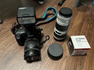 Gave up hobby, Selling Canon 60D complete set with lens, filters, flash and cabinet