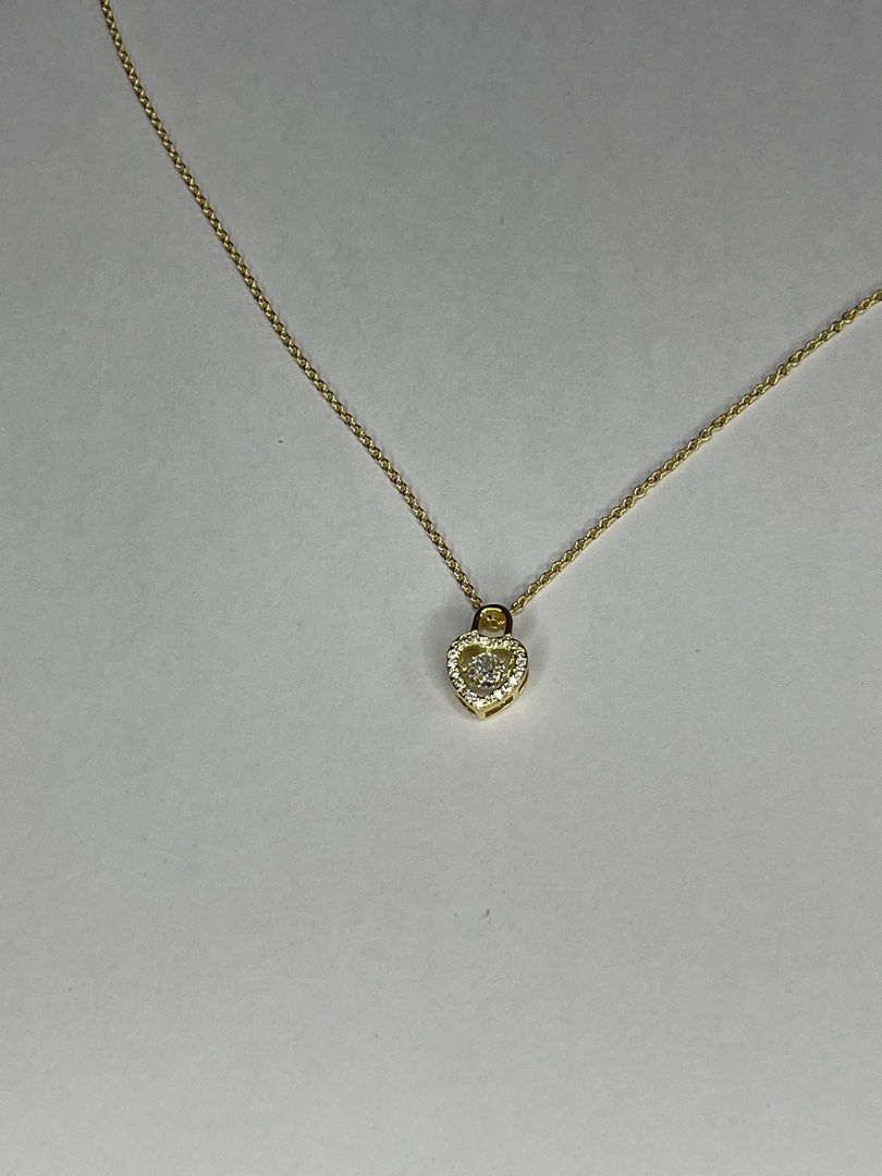 Gold heart necklace price sale